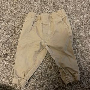 Khaki baby joggers